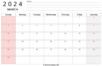 printable march 2024 calendar with us holidays and notes on top landscape layout printable-march-2024-calendar-with-us-holidays-and-notes-on-top-landscape-layout-thumb.png